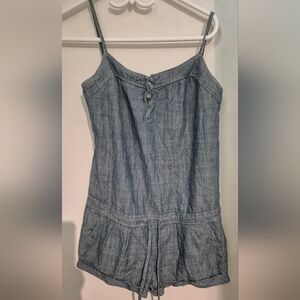 7 For All Mankind Blue Denim Romper Sz.S